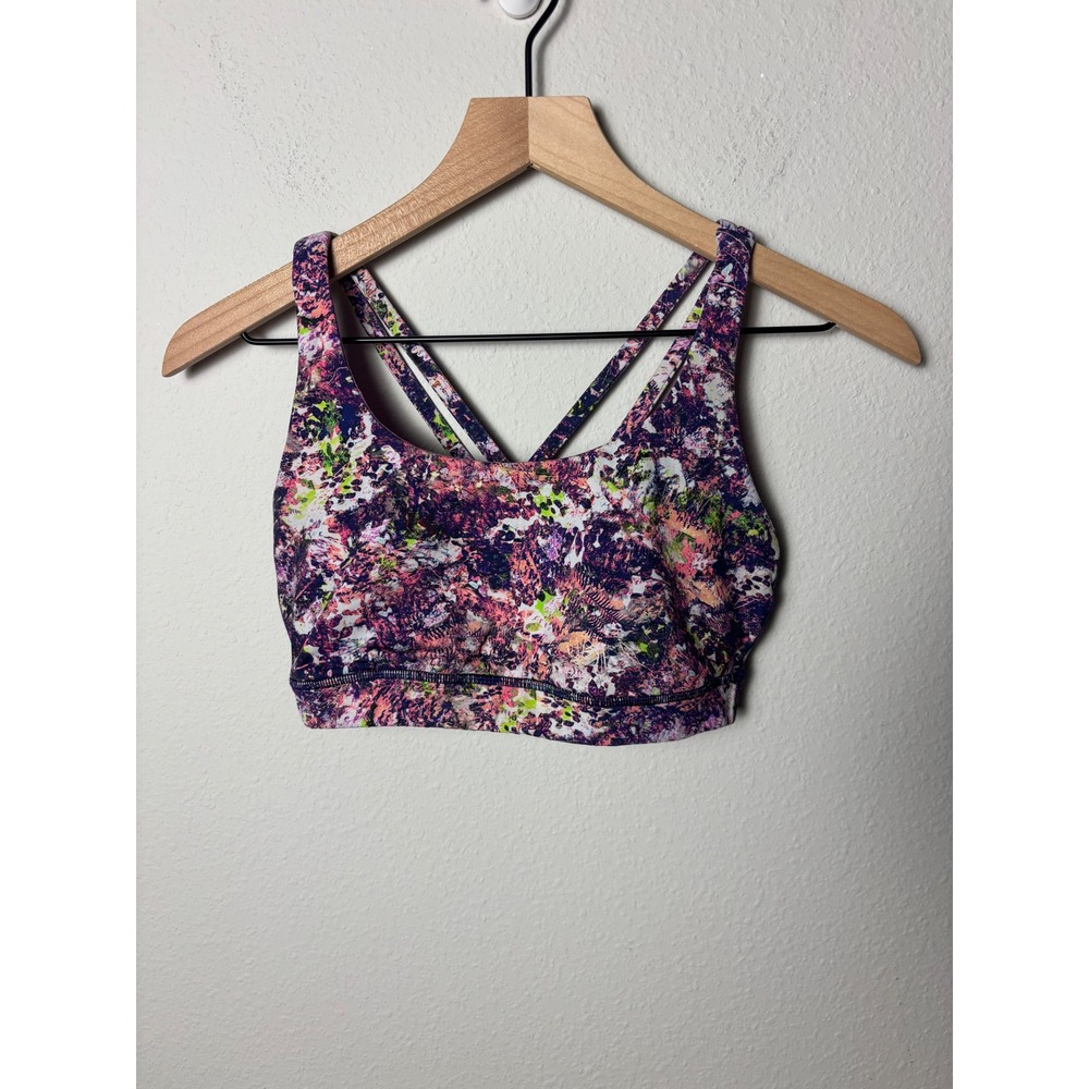 Lululemon Energy Bra 8 SeaWheeze 2019 Trail Runner Multi TRRM Sports Bra